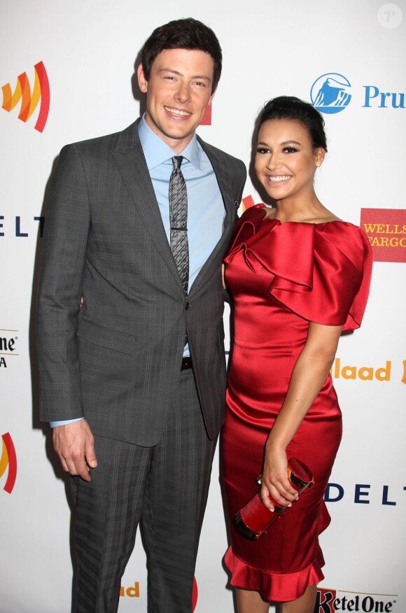 Cory Monteith et Naya Rivera au 23 gala GLAAD Media Awards de New York le 24 mars 2012.