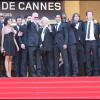 Leïla Bekhti, Tahar Rahim et l'équipe du film Un prophète le 16 mai 2009 au Festival de Cannes