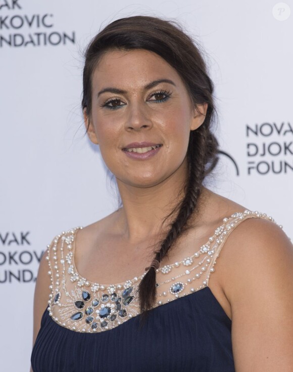 Marion Bartoli lors du dîner de gala de la fondation Novak Djokovic à Londres le 8 juillet 2013à la Roundhouse de Camden à Londres le 8 juillet 2013