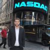 Liam Hemsworth au NASDAQ à Times Square, New York, le 6 août 2013.