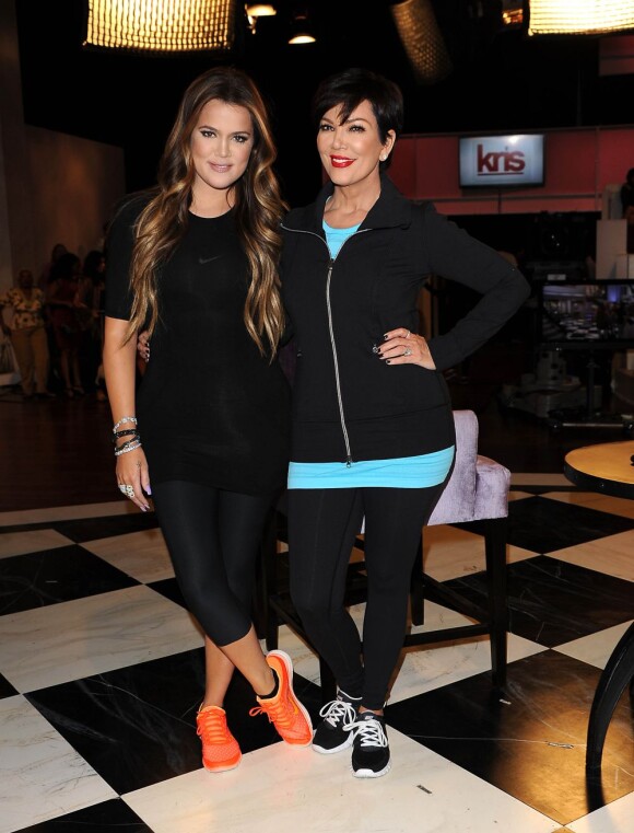 Khloe Kardashian et sa mère Kris Jenner à Culver City, à Los Angeles, le 17 juillet 2013.