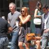 Lindsay Lohan, tout juste sortie de cure de désintoxication, en tournage à New York, le 5 août 2013.