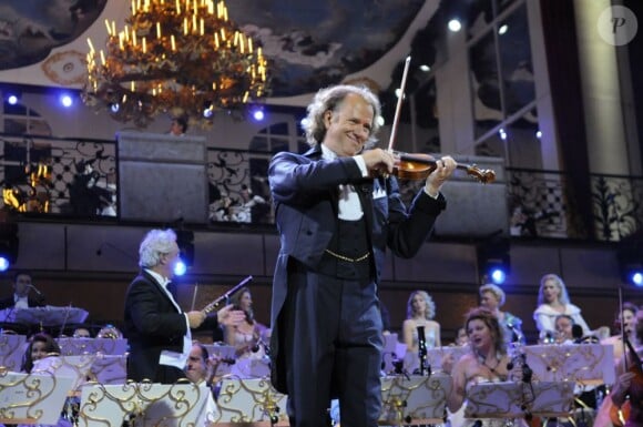 Le violoniste André Rieu au Stade de France à Paris, le 29 août 2008