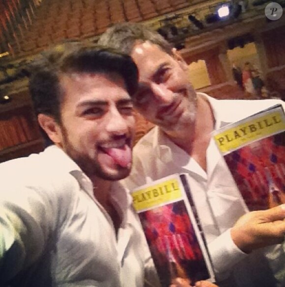 Marc Jacobs et Harry Louis sont allés voir la pièce Pippin à Broadway, le 10 août 2013.