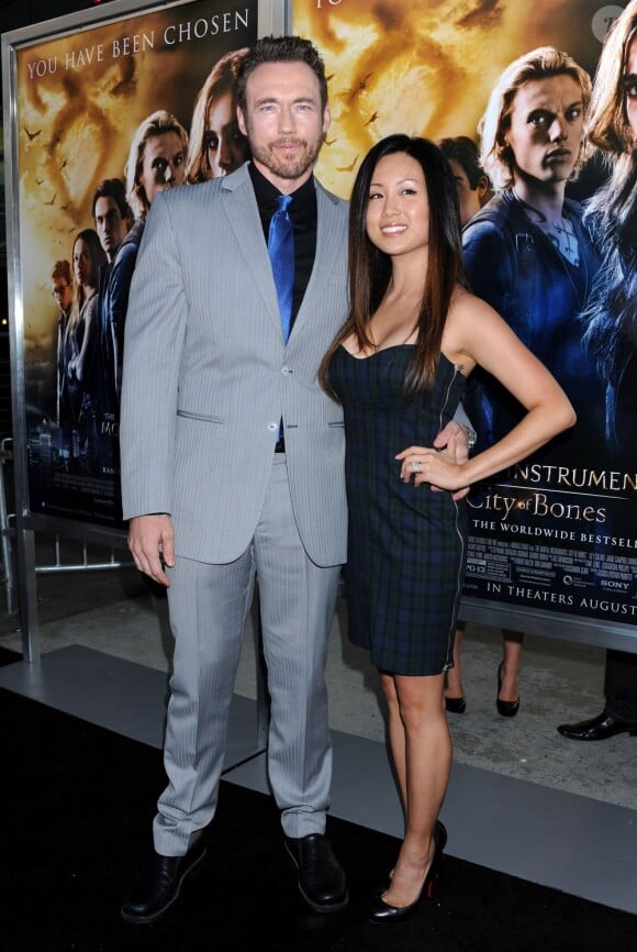 Kevin Durand et Sandra Cho à la première de The Mortal Instruments : La Cité des Ténèbres, à Los Angeles, le 12 août 2013.