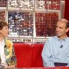 Jeannie Longo et Patrice Ciprelli, le 17 mai 2002 lors de l'enregistrement de Vivement Dimanche à Paris