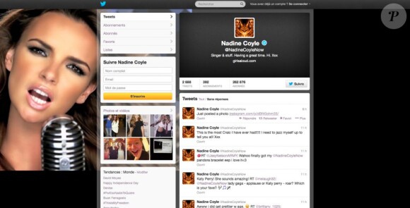 Nadine Coyle des Girls Aloud a annoncé sans fioritures sa grossesse sur Instagram via Twitter le 15 août 2013.