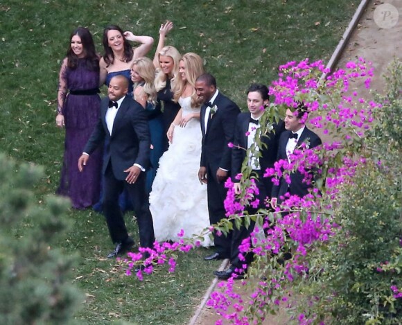 Mariage de Donald Faison et CaCee Cobb le 15 décembre 2012 dans la maison de Zach Braff à Los Angeles.