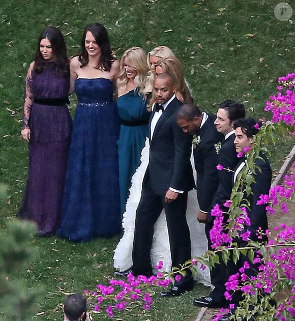 Mariage de Donald Faison et CaCee Cobb le 15 décembre 2012 dans la maison de Zach Braff à Los Angeles.