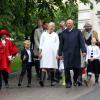 La princesse Mette-Marit de Norvège célébrait le 18 août 2013, avec un jour d'avance, son 40e anniversaire à l'occasion d'une messe suivie d'un goûter dans le Parc de la Reine, à Oslo, en compagnie de son mari le prince Haakon, de leurs enfants Ingrid Alexandra, Sverre Magnus et Marius, de ses beaux-parents le roi Harald V et la reine Sonja, de sa belle-soeur la princesse Märtha-Louise avec son époux Ari Behn et leurs trois filles, et près de 350 invités.