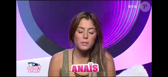 Anaïs dans la quotidienne de Secret Story 7, lundi 19 août 2013 sur TF1
