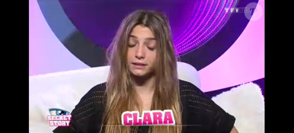 Clara dans la quotidienne de Secret Story 7, lundi 19 août 2013 sur TF1