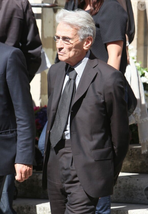 L'avocat Thierry Levy aux funérailles de l'avocat Jacques Vergès en l'église Saint-François d'Aquin à Paris le 20 août 2013.