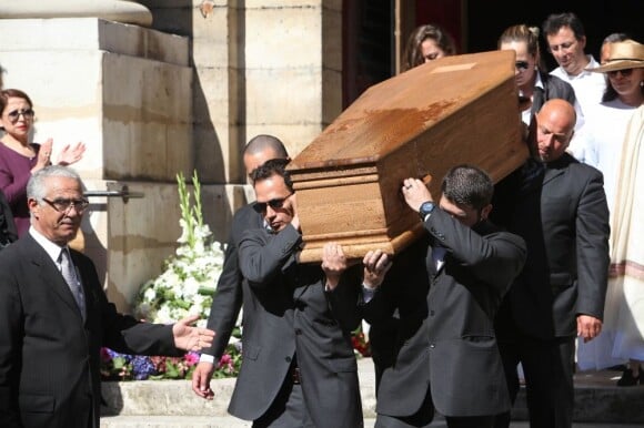 Funérailles de l'avocat Jacques Vergès en l'église Saint-François d'Aquin à Paris le 20 août 2013.