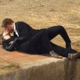 Robert Pattinson et Mia Wasikowska s'embrassent tendrement sur le tournage de Maps to the Stars à Los Angeles, le 21 août 2013.