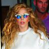 Lady Gaga à la sortie de son hôtel à New York, le 22 août 2013.