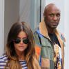 Khloé Kardashian et Lamar Odom à New York. Avril 2012.