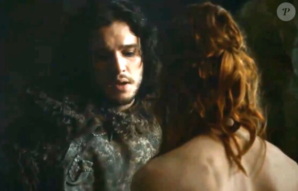 Kit Harington (Jon Snow) et Rose Leslie (Ygritte) dans Game of Thrones, saison 3