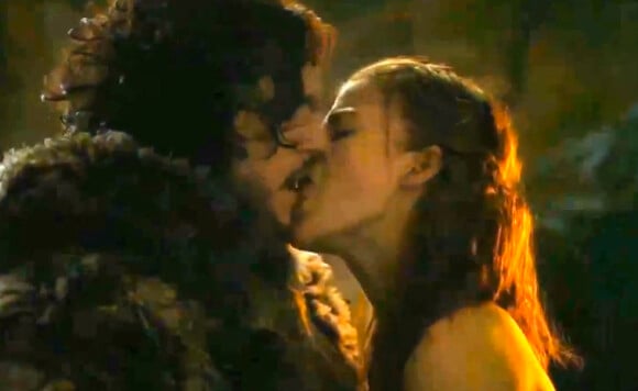 Kit Harington (Jon Snow) et Rose Leslie (Ygritte) dans Game of Thrones, saison 3