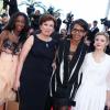 Hapsatou Sy, Roselyne Bachelot, Audrey Pulvar et Elisabeth Bost du Grand 8 à Cannes le 24 mai 2013.
