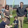 La princesse Marie de Danemark, radieuse avec son mari le prince Joachim et leur fils le prince Henrik, au Tonder Festival le 23 août 2013, en sa qualité de marraine du rassemblement folk.