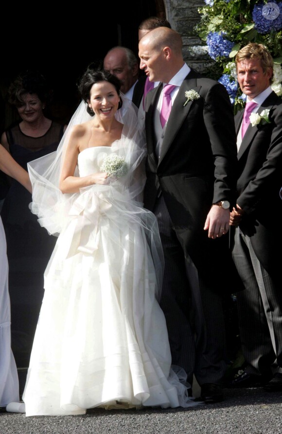 Mariage d'Andrea Corr et de Brett Desmond, fils du milliardaire Dermot Desmond à Co Clare en Ireland. Le 21 août 2009.