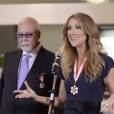 Céline Dion et René Angelil récompensés lors d'une cérémonie à la Citadelle de Québec, le vendredi 26 juillet 201.