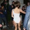 Lady Gaga arrivant à son hôtel londonien le 1er septembre 2013 au petit matin.
