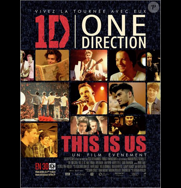 Affiche du documentaire One Direction : This Is Us.