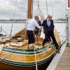 Le roi Willem-Alexander des Pays-Bas inaugurant le 3 septembre 2013 le 30e salon nautique HISWA