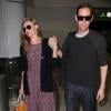 Kate Bosworth et son mari Michael Polish arrivent à Los Angeles par un vol en provenance du Montana, le 2 septembre 2013.