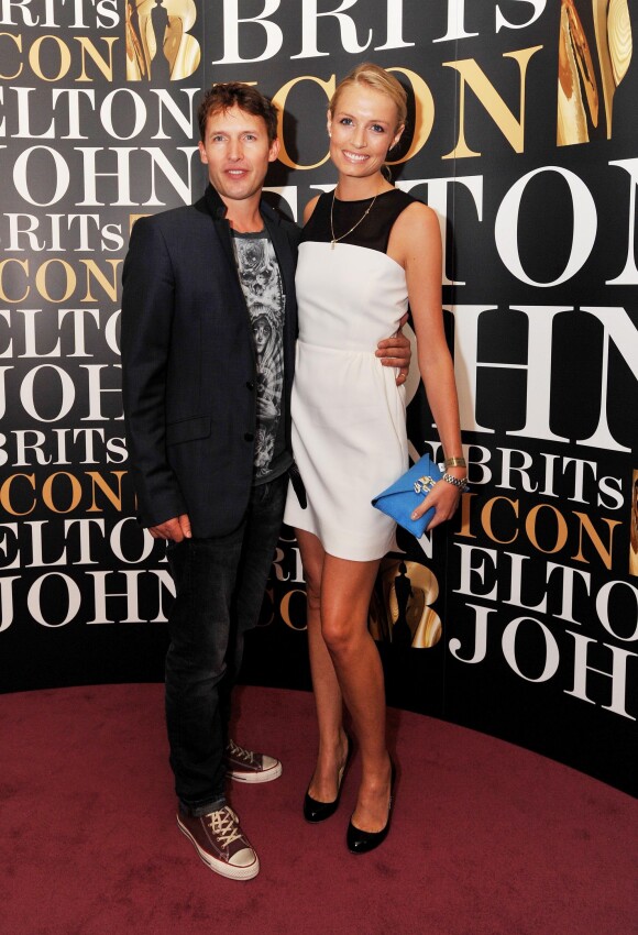 James Blunt et Sofia Wellesley - Remise du Brits Icon Award à Elton John, au London Palladium à Londres, le 2 septembre 2013.