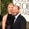 Jason Statham et Rosie Huntington-Whiteley aux Golden Globe Awards 2013.