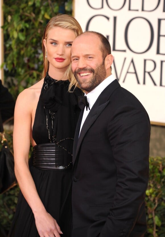 Jason Statham et Rosie Huntington-Whiteley aux Golden Globe Awards 2013.