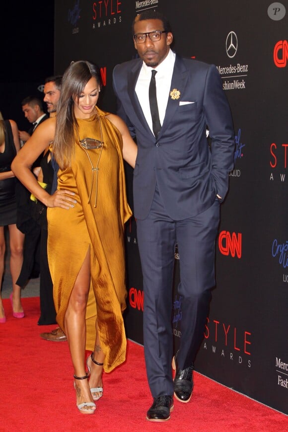 Amar'e Stoudemire et sa femme Alexis Welch lors des 10e Style Awards à New York le 4 septembre 2013.