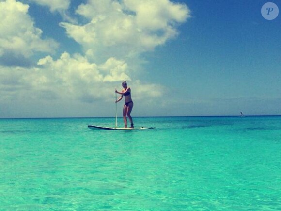 Maria Sharapova en vacances aux Caraïbes le 1er septembre 2013.