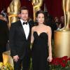 Angelina Jolie et Brad Pitt lors des Oscars 2009