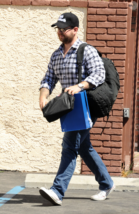 Jack Osbourne quitte les répétitions de Dancing with the stars, à Los Angeles, le 5 septembre 2013.