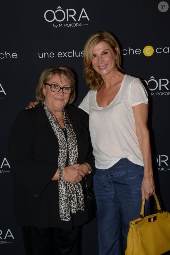 Exclusif - Madame Joce Beaumanoir et Michèle Laroque - Soirée de lancement "OÔRA M. Pokora" au Pavillon Gabriel à Paris, le 5 septembre 2013.