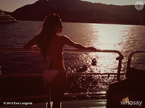 Eva Longoria a profité de quelques jours de vacances en Sardaigne, septembre 2013.