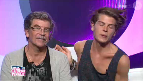 Gautier et son père dans la quotidienne de Secret Story 7 sur TF1 le vendredi 6 septembre 2013
