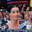 Katy Perry a fait la promotion de son dernier single  Roar , vendredi 6 septembre sur le plateau de  Good Morning America  à New York.