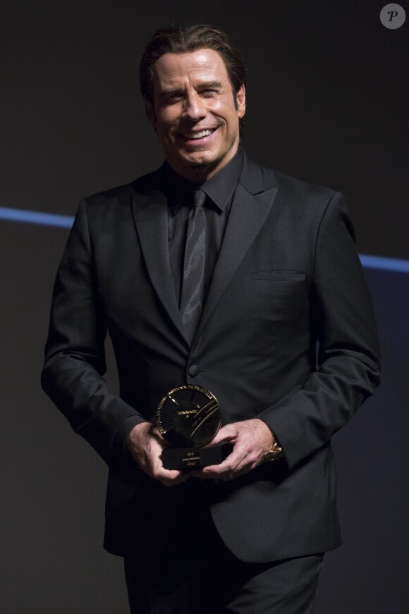 Hommage à John Travolta au Festival du film américain de Deauville le 6 septembre 2013.