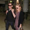 Kate Bosworth et son mari Michael Polish arrivent à Los Angeles par un vol en provenance du Montana, le 2 septembre 2013.
