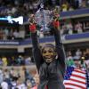Serena Williams lors de sa victoire face à Victoria Azarenka en finale de l'US Open, le 8 septembre 2013 sur le court Arthur Ashe à Flushing Meadows