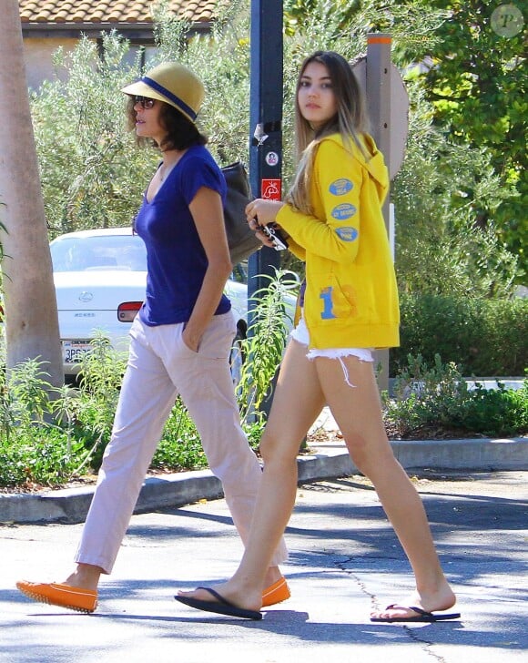Exclusif - Teri Hatcher avec sa fille Emerson à Los Angeles, le 4 septembre 2013.