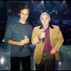 Jean-Jacques Goldman et Charles Aznavour, mai 2001.
