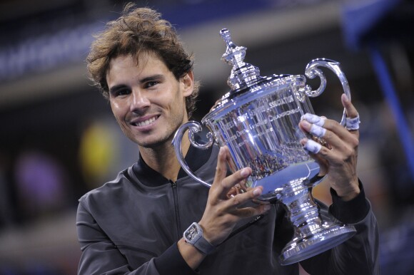 Rafael Nadal, vainqueur de l'US Open après sa victoire sur Novak Djokovic le 9 septembre 2013 à Flushing Meadows