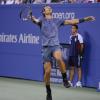 Rafael Nadal, vainqueur de l'US Open 2013 face à Novak Djokovic sur le court Arthur Ashe à Flushing Meadows le 9 septembre 2013