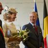 Le roi Philippe et la reine Mathilde de Belgique à Wavre, deuxième étape de leur tournée ''Joyeuses rentrées'', le 10 septembre 2013